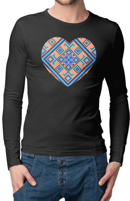 Серце вишивка