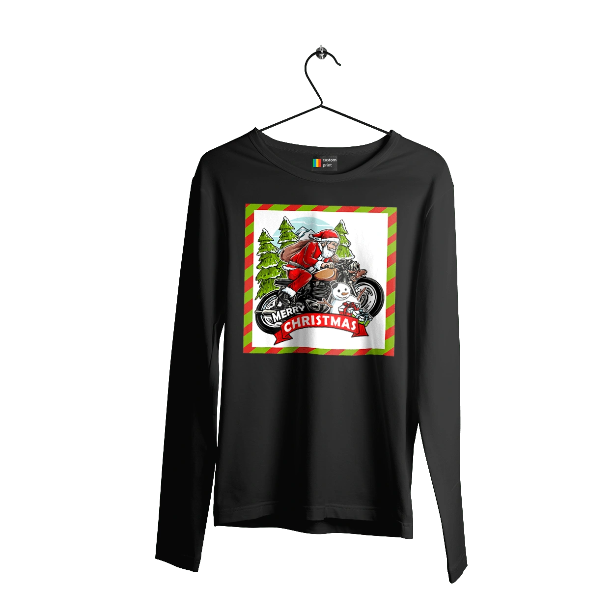 Santa on a motorcycle