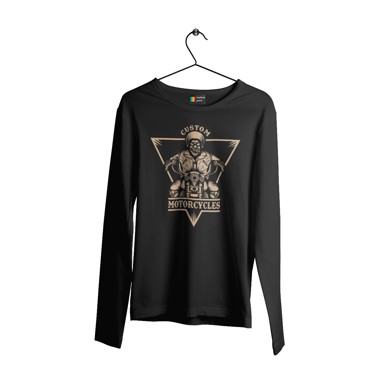 Skeleton on a motorcycle