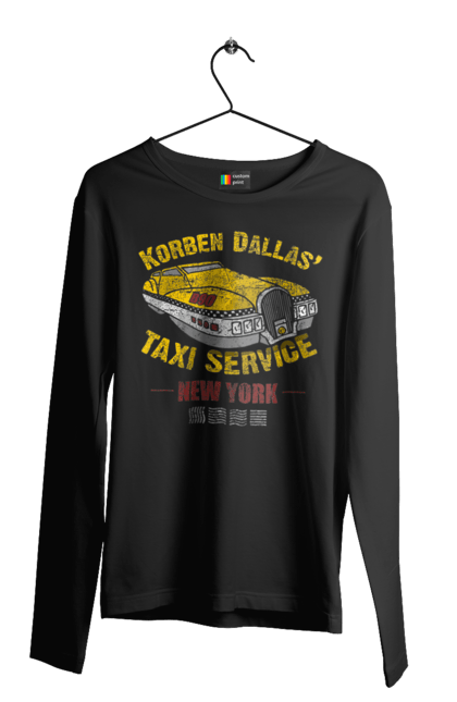 Men`s longsleeve with prints Fifth element | Korban Dallas | Taxi service. Corban dallas, fifth element, new york, taxi, taxi service. 2070702