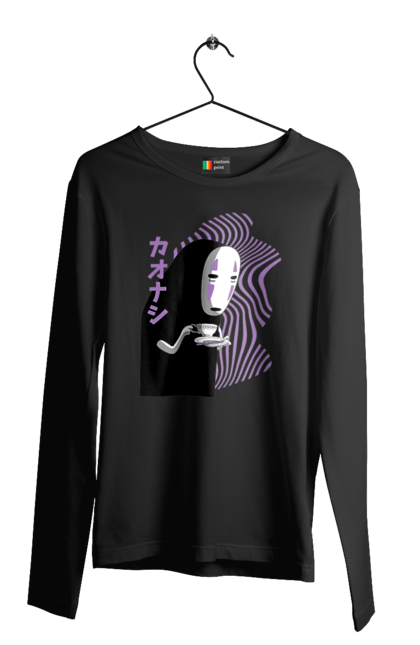 Men's longsleeve with prints Spirited Away Kaonashi. Faceless, kaonashi, spirited away. 2070702