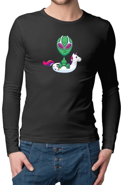 Alien Floats In A Circle