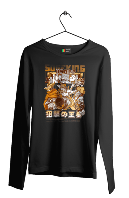 Men's longsleeve with prints One Piece Usopp. Anime, manga, one piece, sniper, straw hat pirates, usopp. 2070702