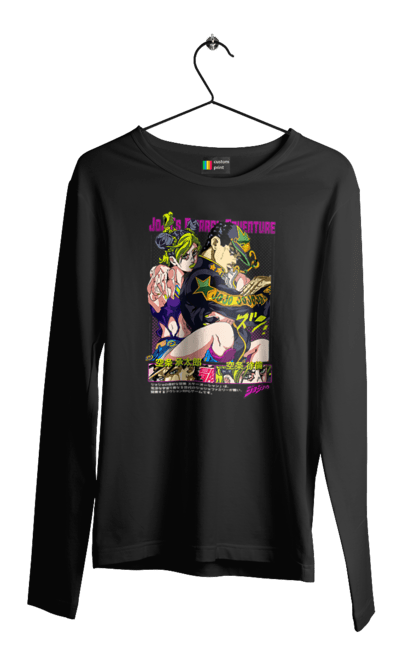 Men's longsleeve with prints JOJO Jolyne Cujoh. Anime, jojo, jojo`s bizarre adventure, jojo’s bizarre adventure, jolyne cujoh, manga. 2070702