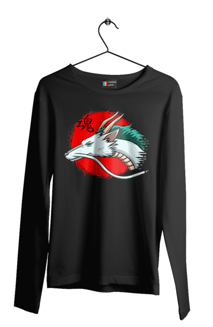 Men's longsleeve with prints Spirited Away Haku. Dragon, haku, spirited away, studio ghibli. 2070702