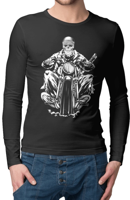 Череп на мотоцикле