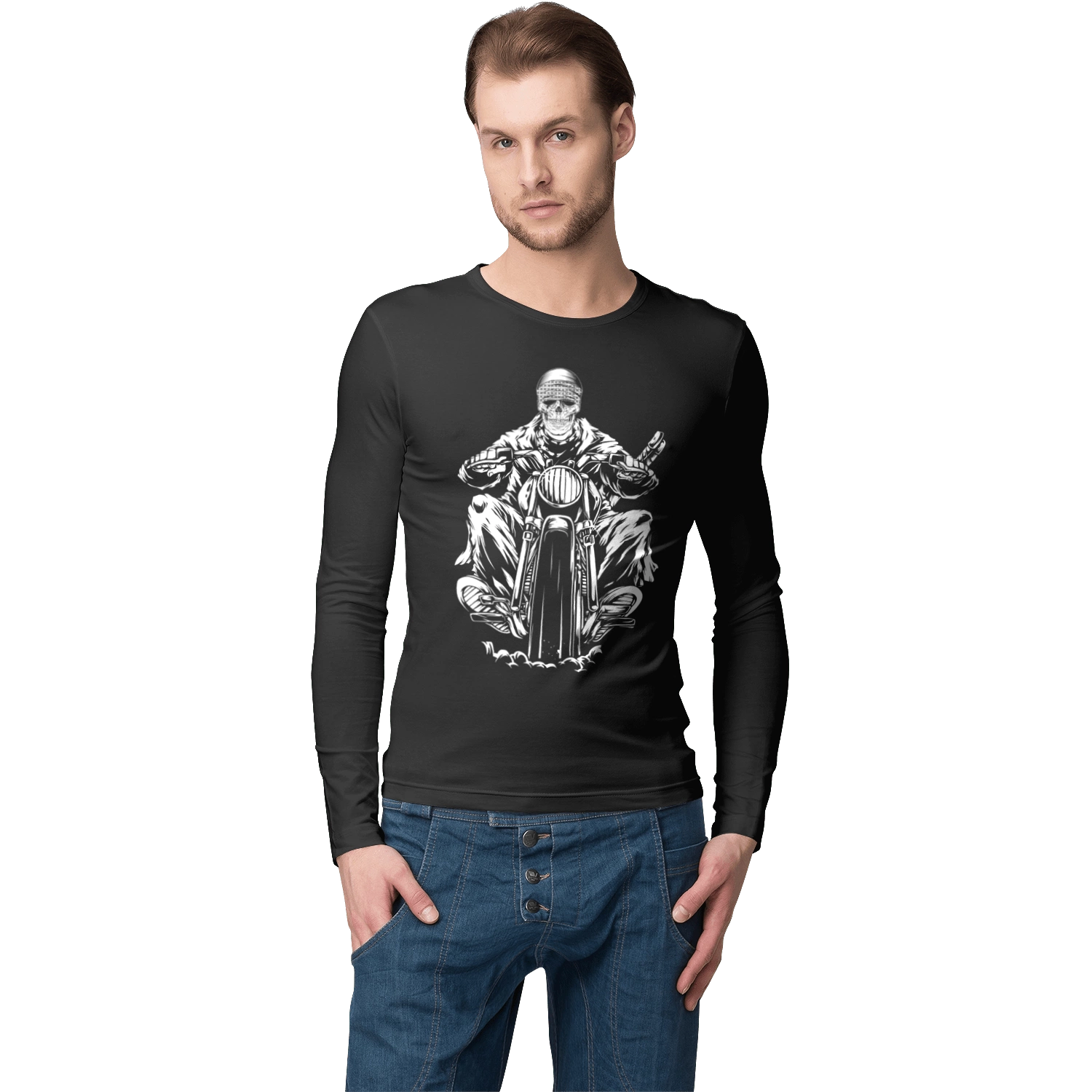 Череп на мотоцикле