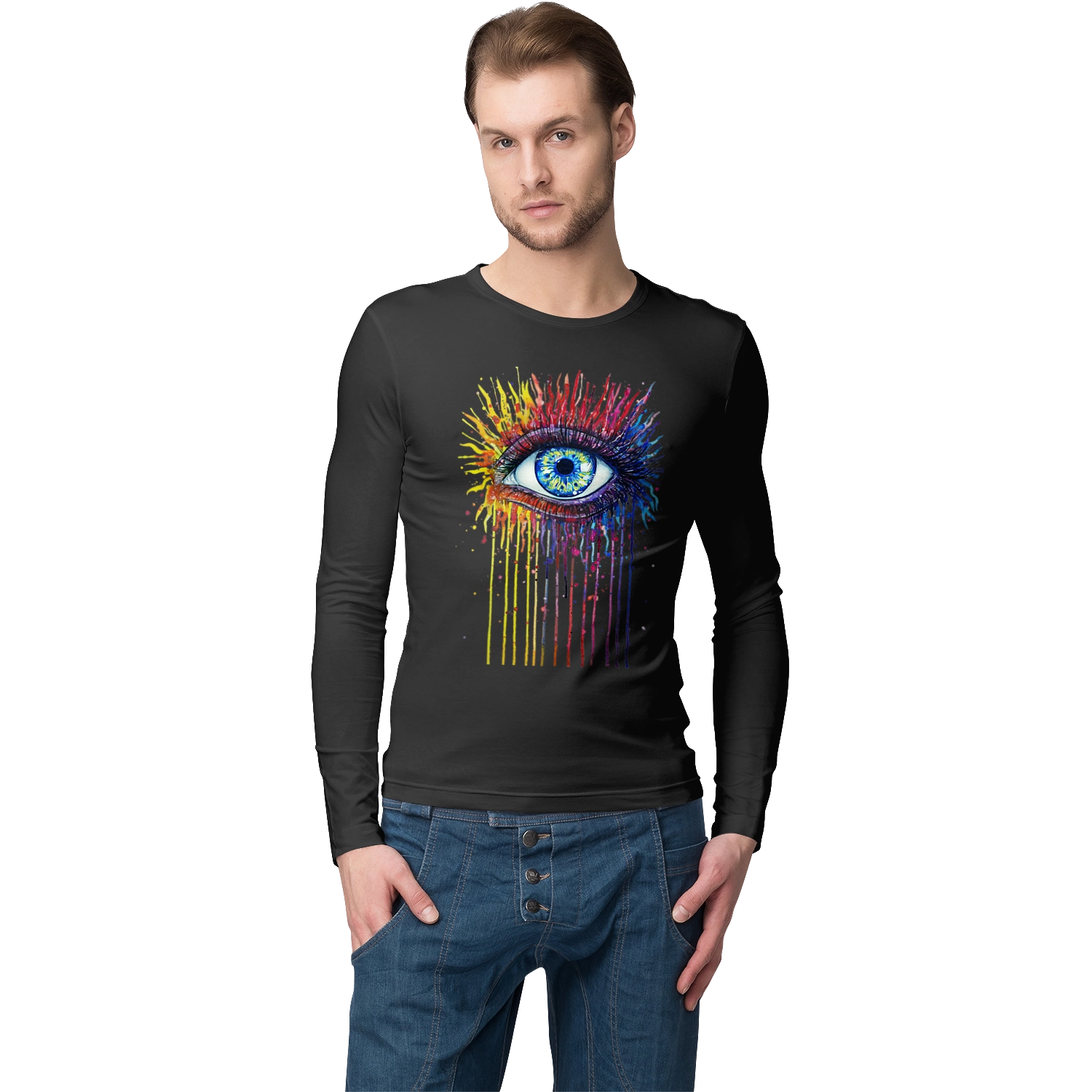 Colorful Flowing Eye