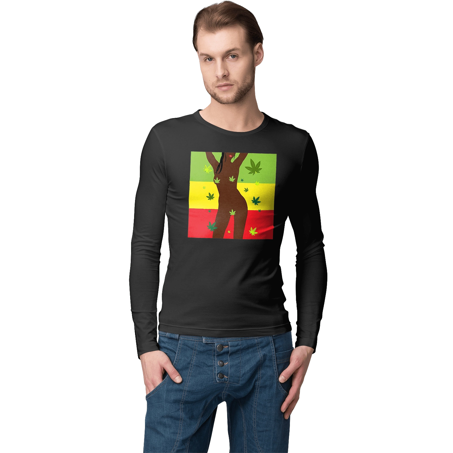 Гола Дівчина І Конопля