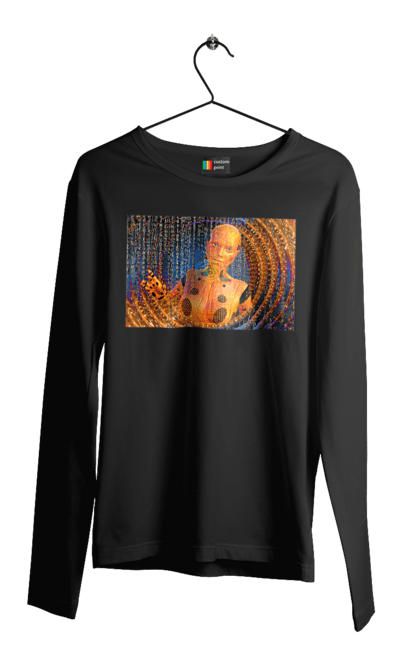 Чоловічий лонгслів з принтом "Штучний інтелект". Айті, айтішник, гик, жінка, знання, інженер, інтелект, кібер, кібернетика, кіборг, код, комп, комп`ютерник, кристал, машинне навчання, мікросхема, мозок, портрет, програміст, професіонал, професія, розробник, розум, хакер, чіп, штучний інтелект, штучний розум. 2070702