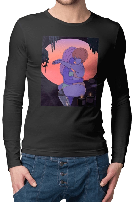 Purple Girls Hugging