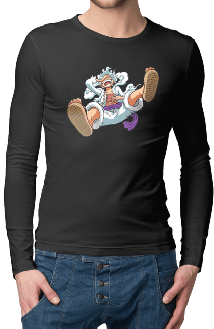 Men's longsleeve with prints One Piece Luffy. Anime, luffy, manga, monkey de luffy, one piece, pirates. 2070702