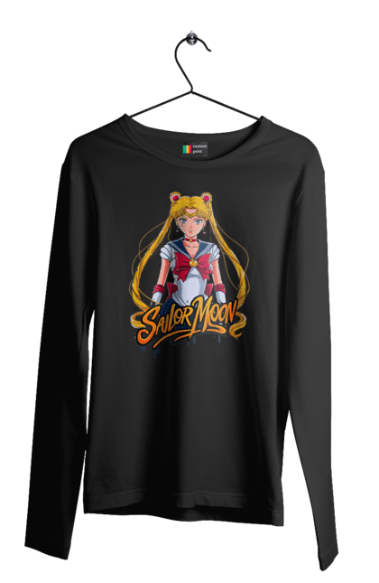 Men's longsleeve with prints Sailor Moon. Anime, drama, magical girl, sailor moon, tv series, usagi tsukino. 2070702