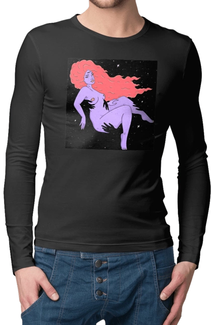 Фіолетова Дівчина В Чорній Дирі