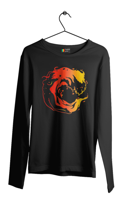 Men`s longsleeve with prints Girl wave. Girl, sea, wave. 2070702