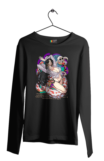 Men's longsleeve with prints One Piece Boa Hancock. Anime, boa hancock, manga, one piece, pirate empress, straw hat pirates. 2070702