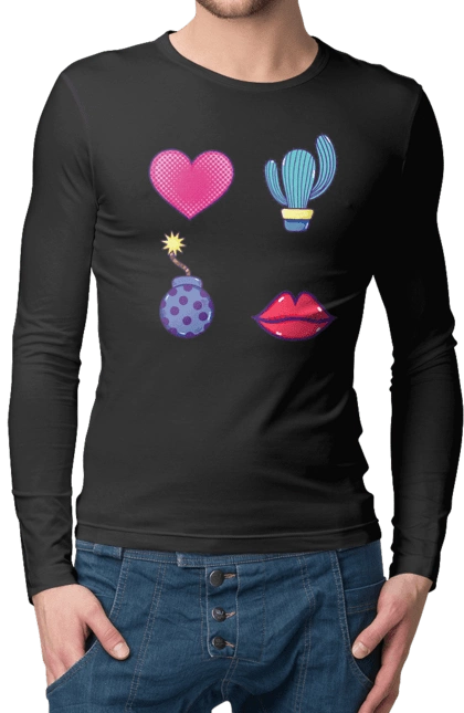 Heart, Cactus, Bomb, Lips