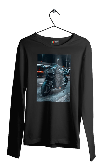 Чоловічий лонгслів з принтом "Мото цитаты". Байк, мото, спорт, цитаты. 2070702