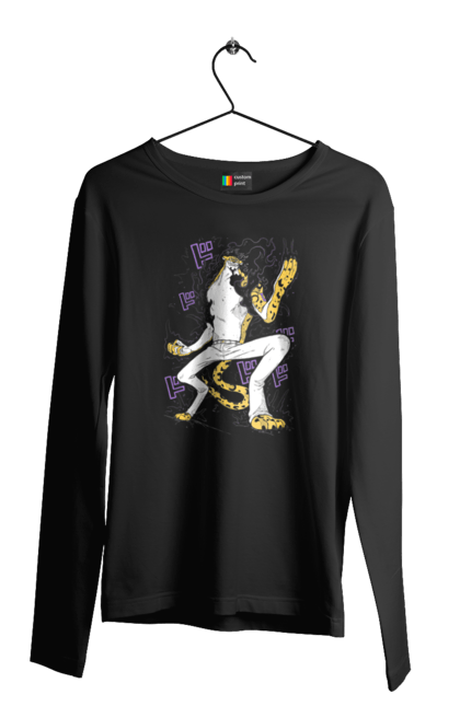 Men's longsleeve with prints One Piece Rob Lucci. Anime, lucci, manga, one piece, pirates, rob lucci. 2070702