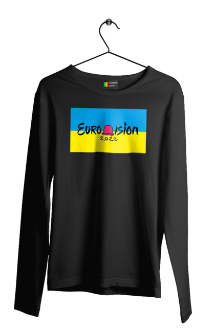 Чоловічий лонгслів з принтом "Євробачення за KALUSH Orchestra". Kalush orchestra, stefania, азов, врятувати азовсталь, врятувати захисників азовсталі, євробачення, звільнити, маріуполь, наші захисники, перемога, свобода. 2070702