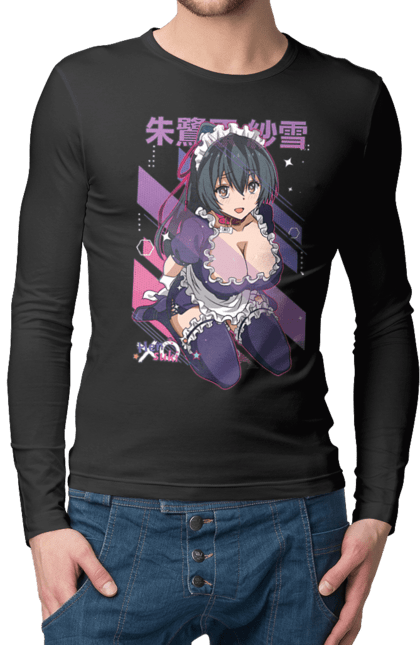 Men's longsleeve with prints Hensuki Sayuki Tokihara. Anime, comedy, harem, hensuki, romance, sayuki, sayuki tokihara, school. 2070702