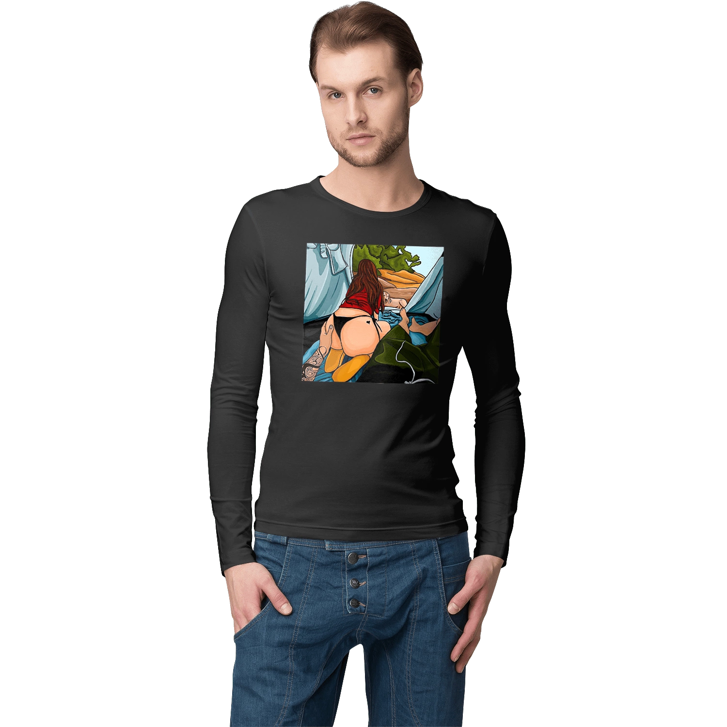 Rest With Favorite In The Tent