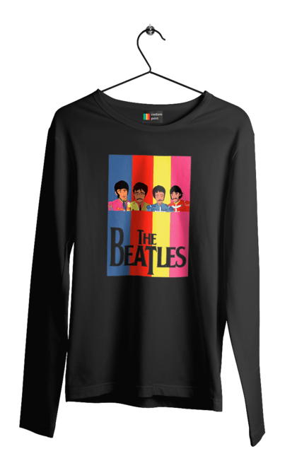 Men's longsleeve with prints The Beatles. Beatles, george harrison, john lennon, liverpool four, music, paul mccartney, ringo starr. 2070702