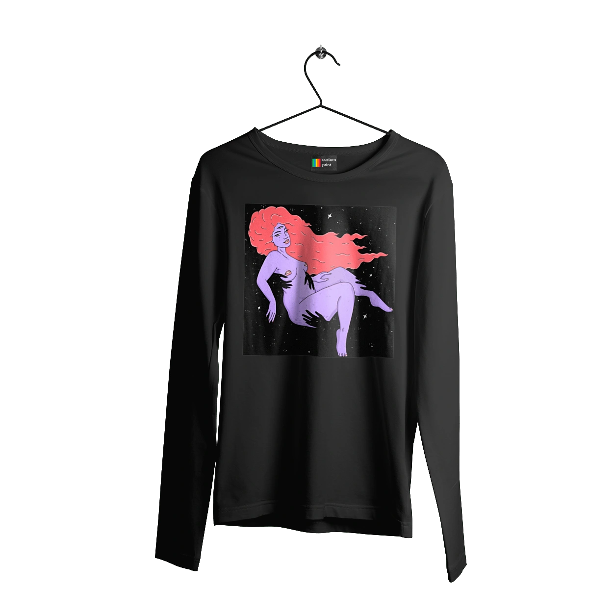 Фіолетова Дівчина В Чорній Дирі