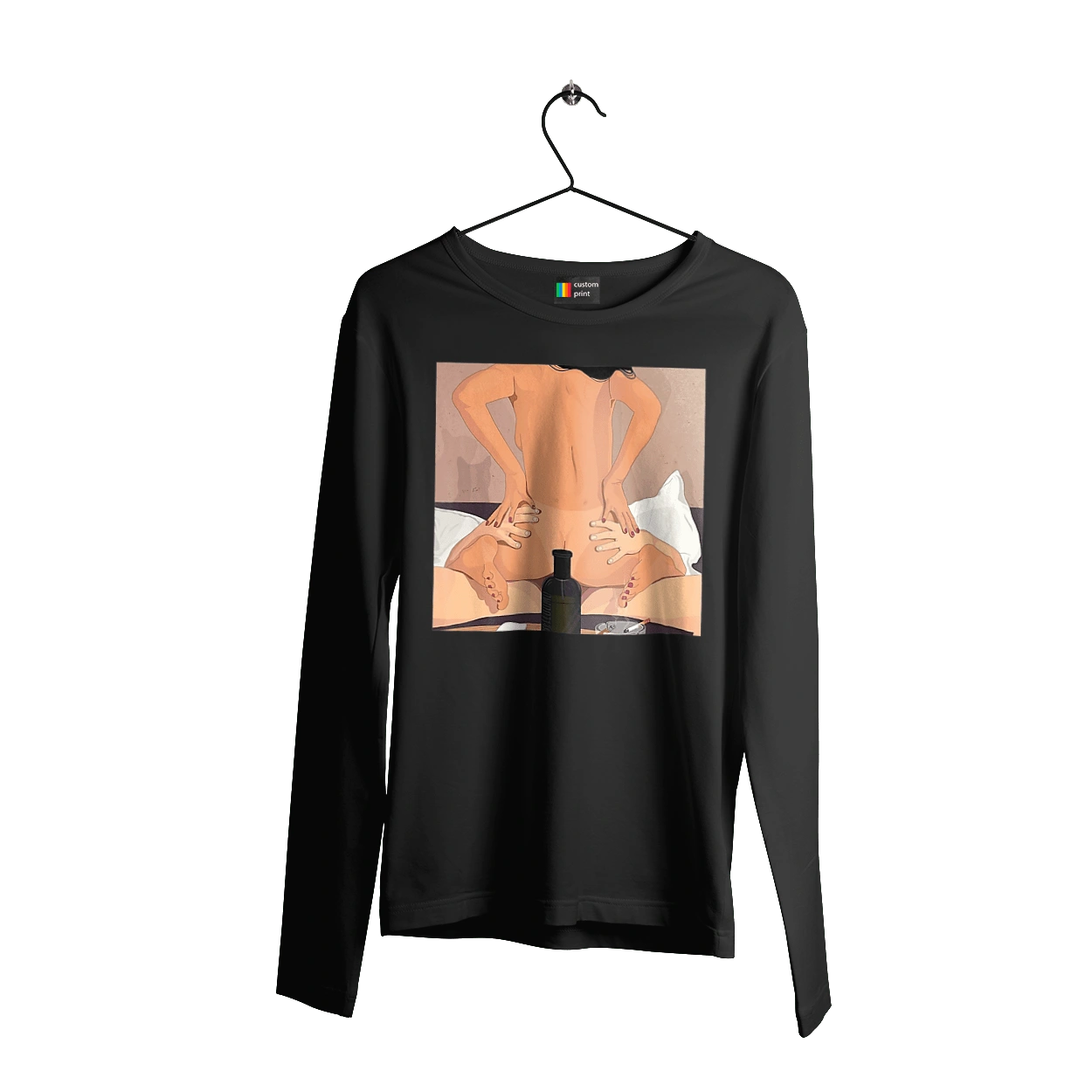 Naked Girl, Bottle And Cigarettes