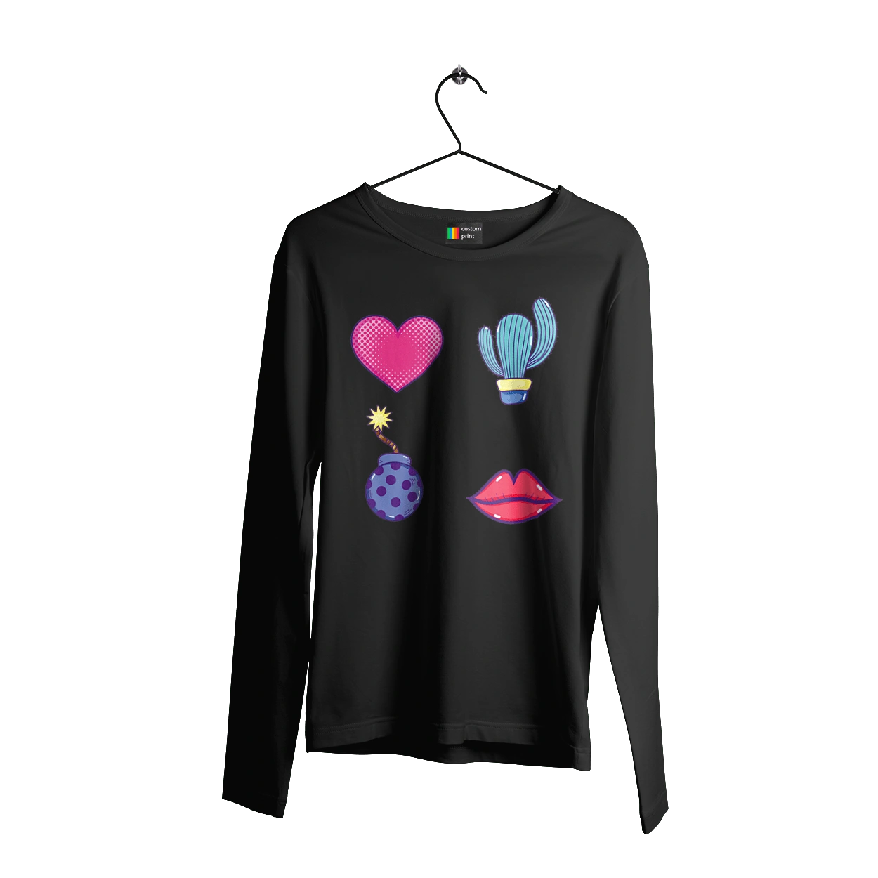 Heart, Cactus, Bomb, Lips