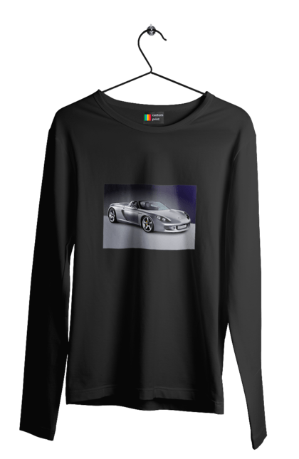 Чоловічий лонгслів з принтом "Авто.2". Авто, кольорове зображення, купе, спортивне авто, фото. 2070702