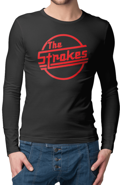 Чоловічій лонгслів з принтом "The Strokes". Strokes, альтернативний рок, гаражний рок, група, інді, інді рок, музика, постпанк ривайвл, рок. 2070702