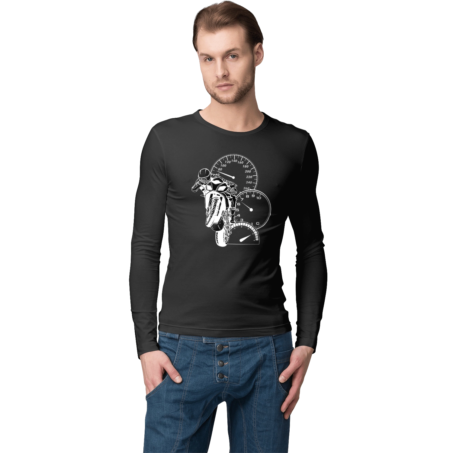 Motorcycle And Speed White