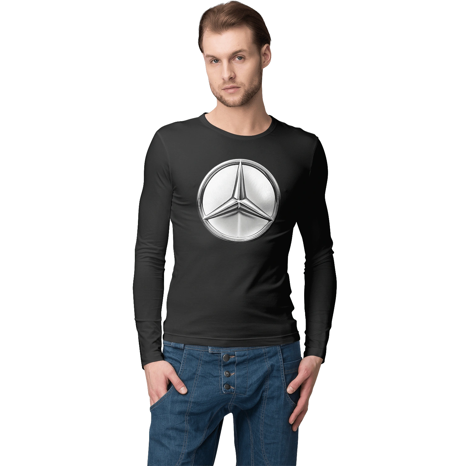 Mercedes Benz Logo Metallic