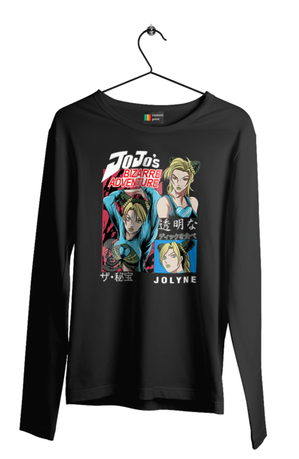 Men's longsleeve with prints JOJO Jolyne Cujoh. Anime, jojo, jojo`s bizarre adventure, jojo’s bizarre adventure, jolyne cujoh, manga. 2070702