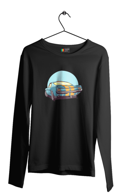 Чоловічий лонгслів з принтом "Авто". Авто, герой, гроші, монстр, музика, новий, персонаж, робот, супер герой. 2070702