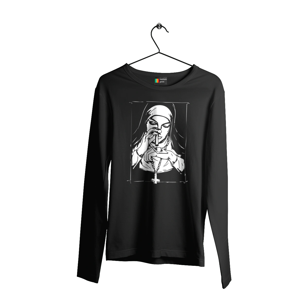 Монашка нюхає порошок