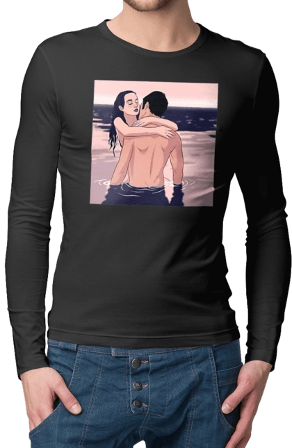 Couple Hugging In The River