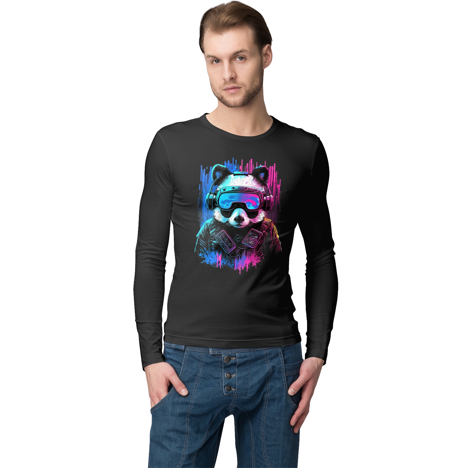 Панда в VR шолом