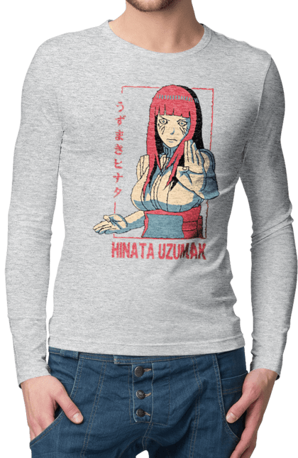 Чоловічій лонгслів з принтом "Наруто Хіната Х'юґа". Hinata, hinata hyuga, hyuga, naruto, аніме, манга, наруто, х юґа, хіната, хіната х юґа. 2070702