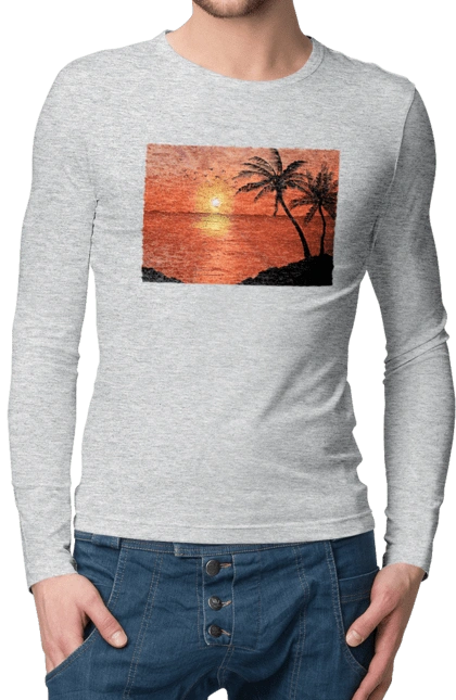 Закат Пальмы Море