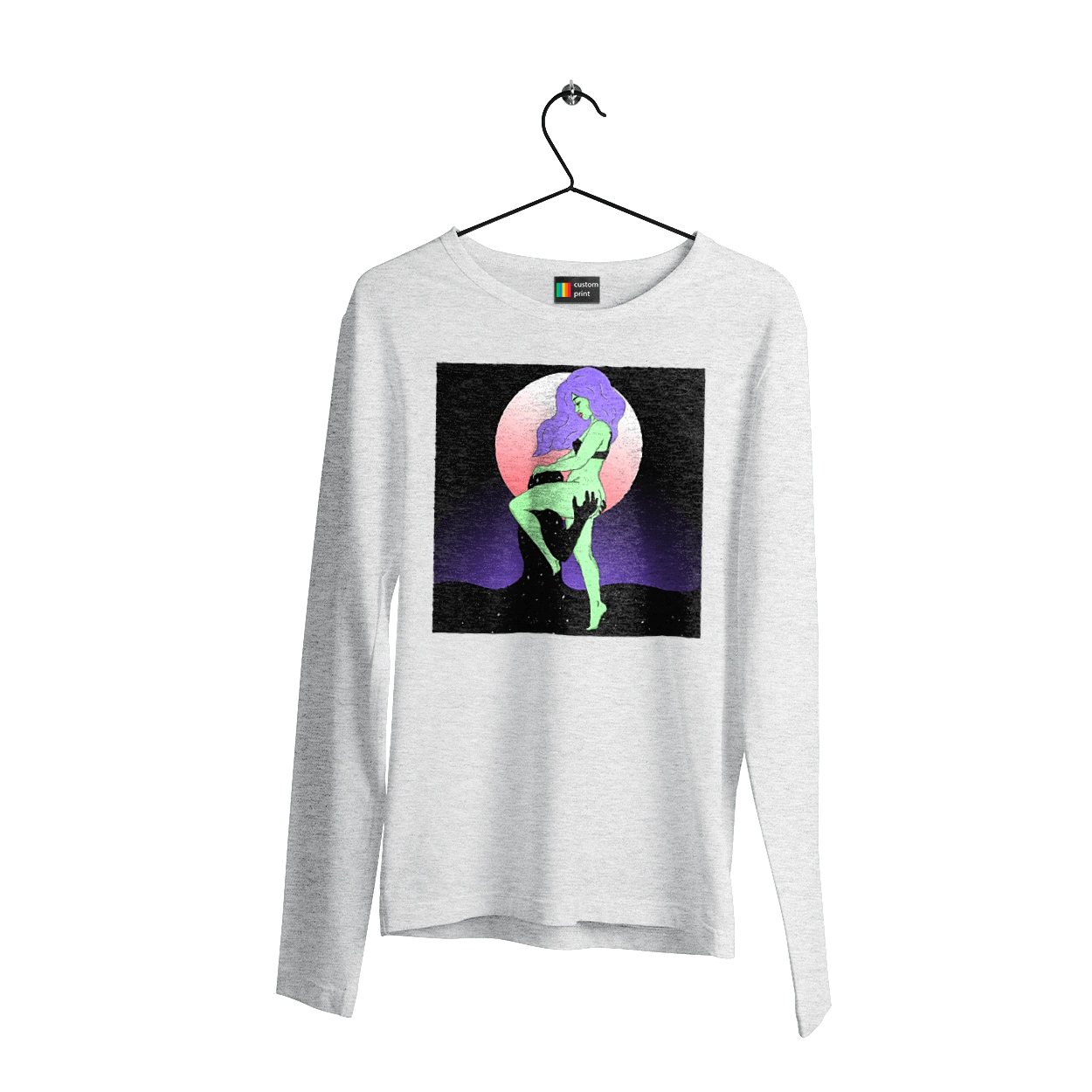 Зеленая Девушка И Луна