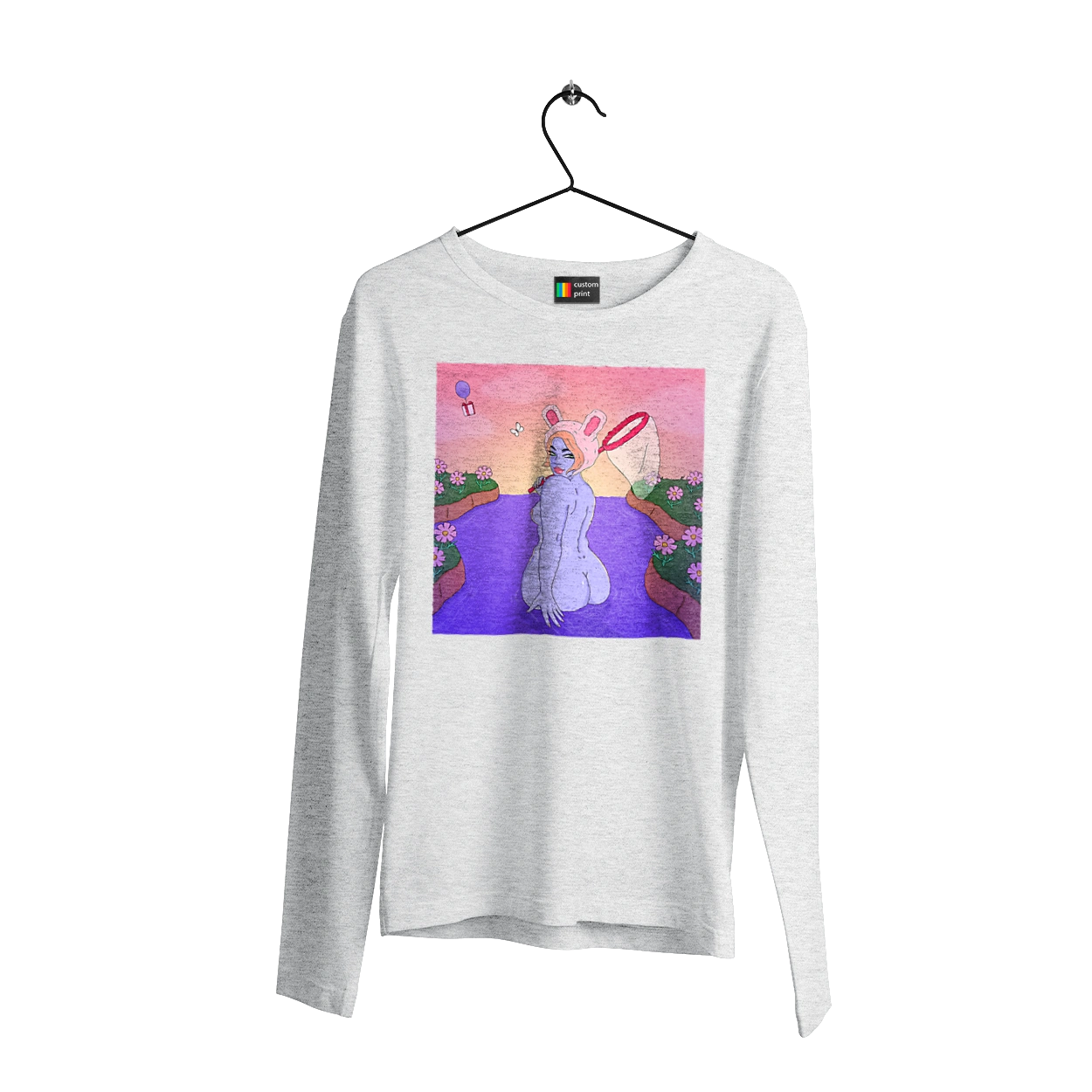 Purple Girl On The Hunt