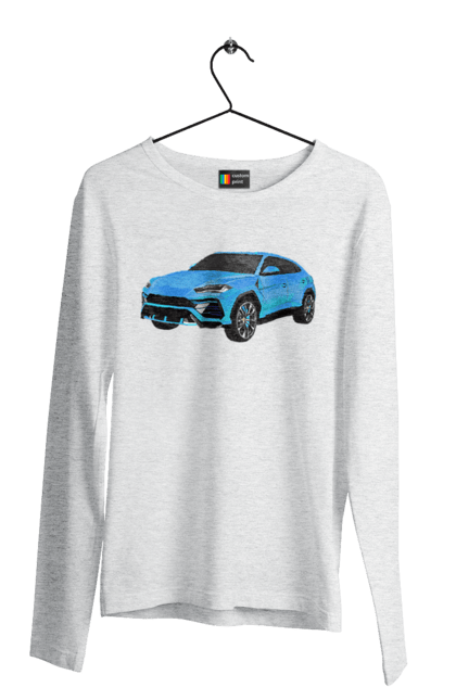 Men`s longsleeve with prints Lamborghini Urus. Car, lamborghini, lamborghini urus, lamborghini urus car, urus. 2070702