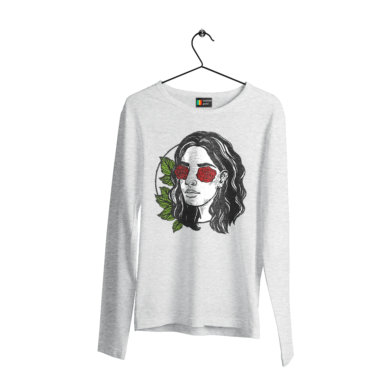 Girl With Roses In The Eyes