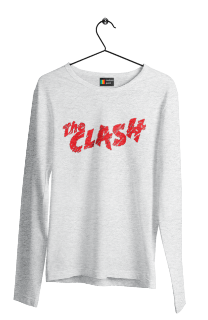 Men's longsleeve with prints The Clash. Clash, dub, group, music, punk, punk rock, reggae, rock, rock`n`roll. 2070702