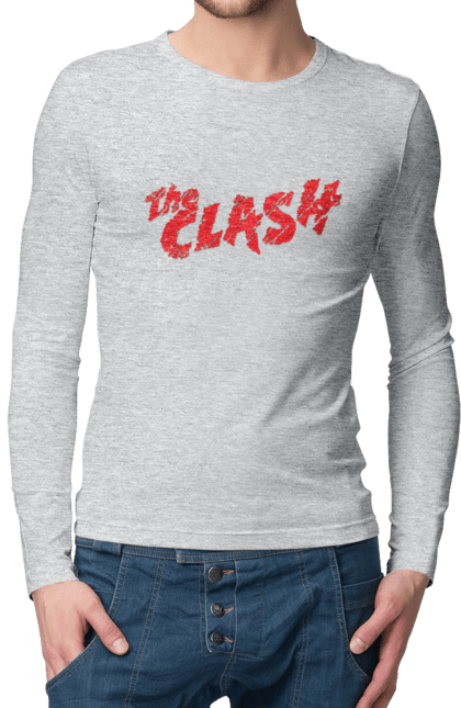 Men's longsleeve with prints The Clash. Clash, dub, group, music, punk, punk rock, reggae, rock, rock`n`roll. 2070702