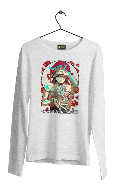 Men's longsleeve with prints Naruto Sasori. Anime, character, manga, naruto, ninja, sasori, tv series. 2070702