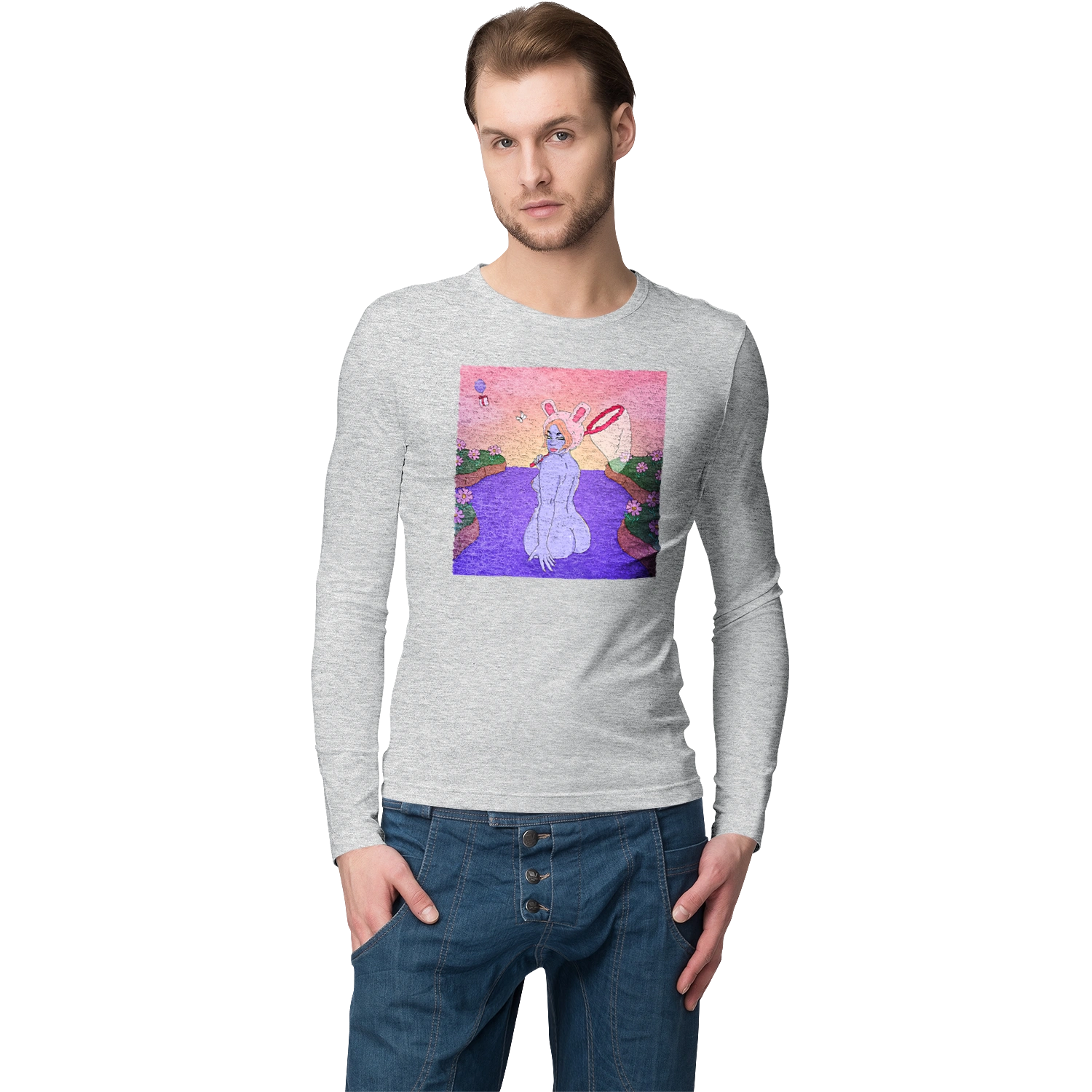 Purple Girl On The Hunt