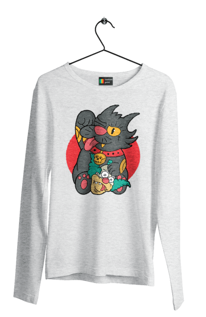 Men`s longsleeve with prints The Simpsons Krusty the Clown. Clown, krusty, krusty the clown, simpsons. 2070702
